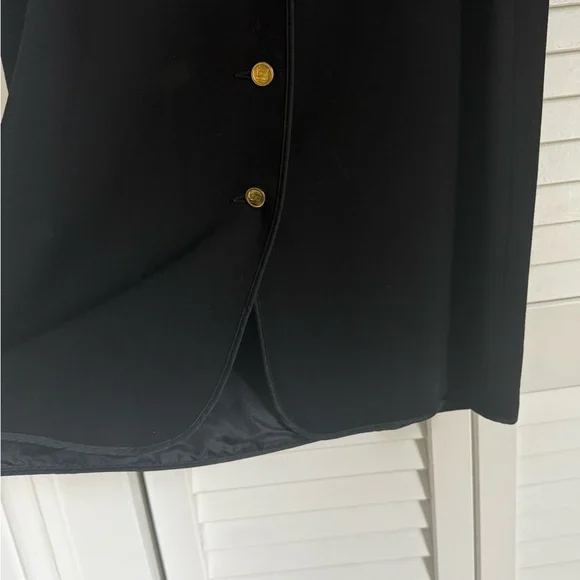 Vintage CHANEL Black Skirt with Gold Buttons - Picture 5 of 10